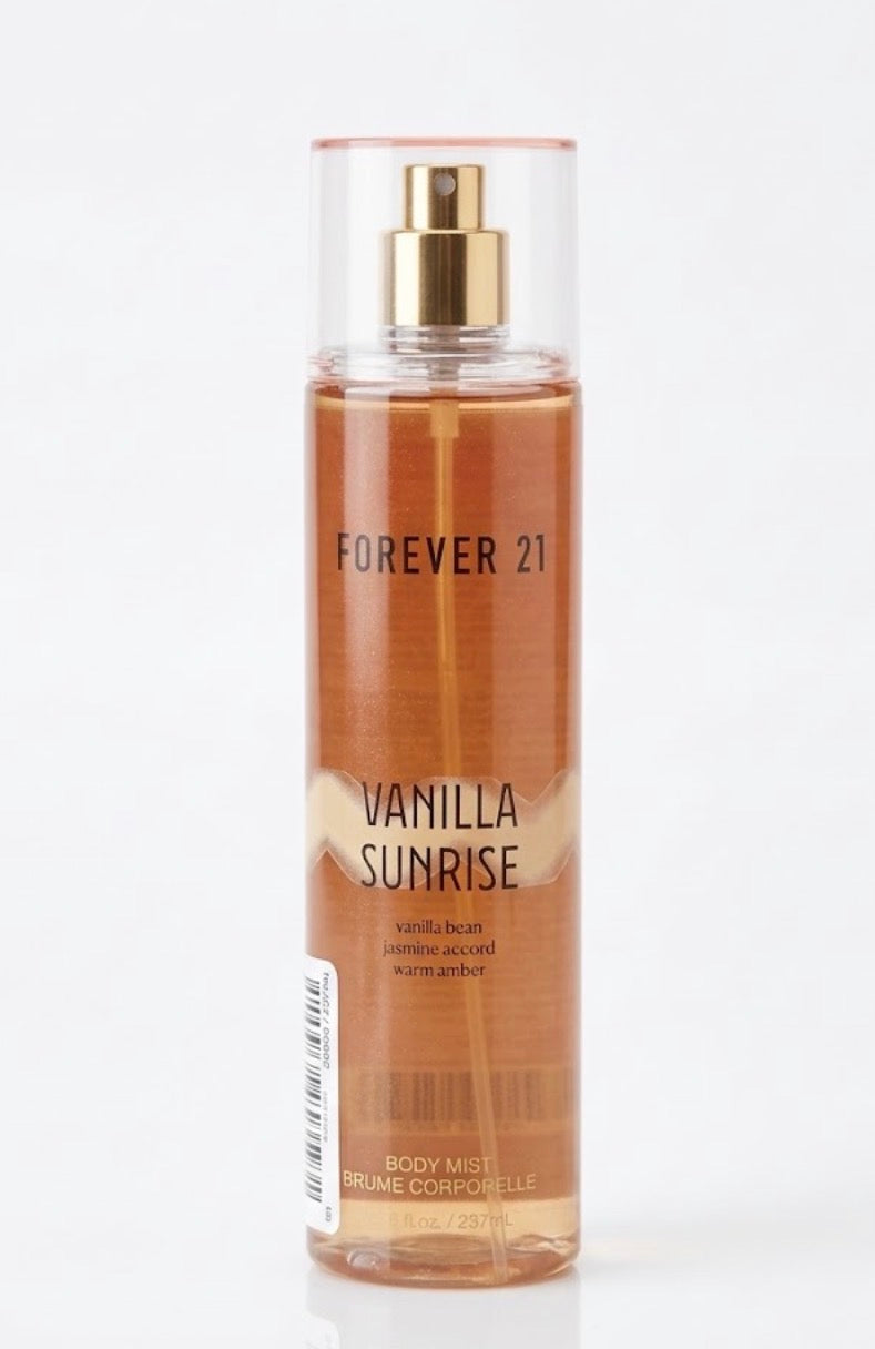 Forever 21 Vanilla Sunrise Body Mist 8 fl oz Vanilla Jasmine Amber