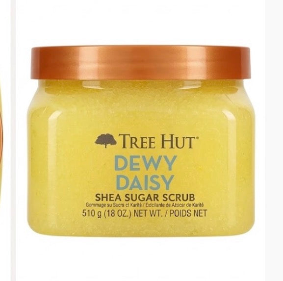 Tree Hut Dewy Daisy Shea Sugar Body Scrub w/ Calendula & Chamomile 18 oz