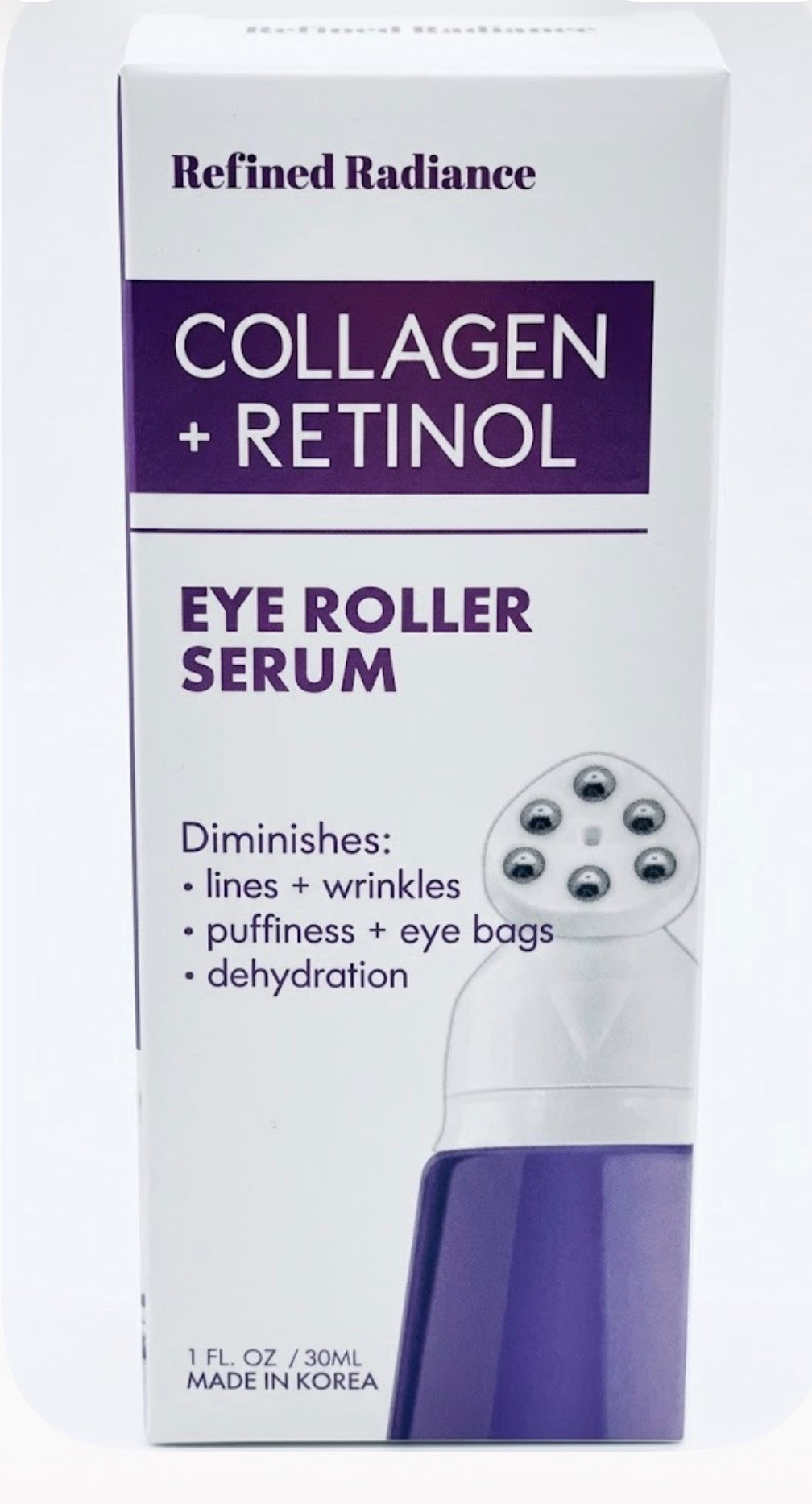 Refined Radiance Collagen + Retinol Eye Roller Serum Hydrating 1 fl oz