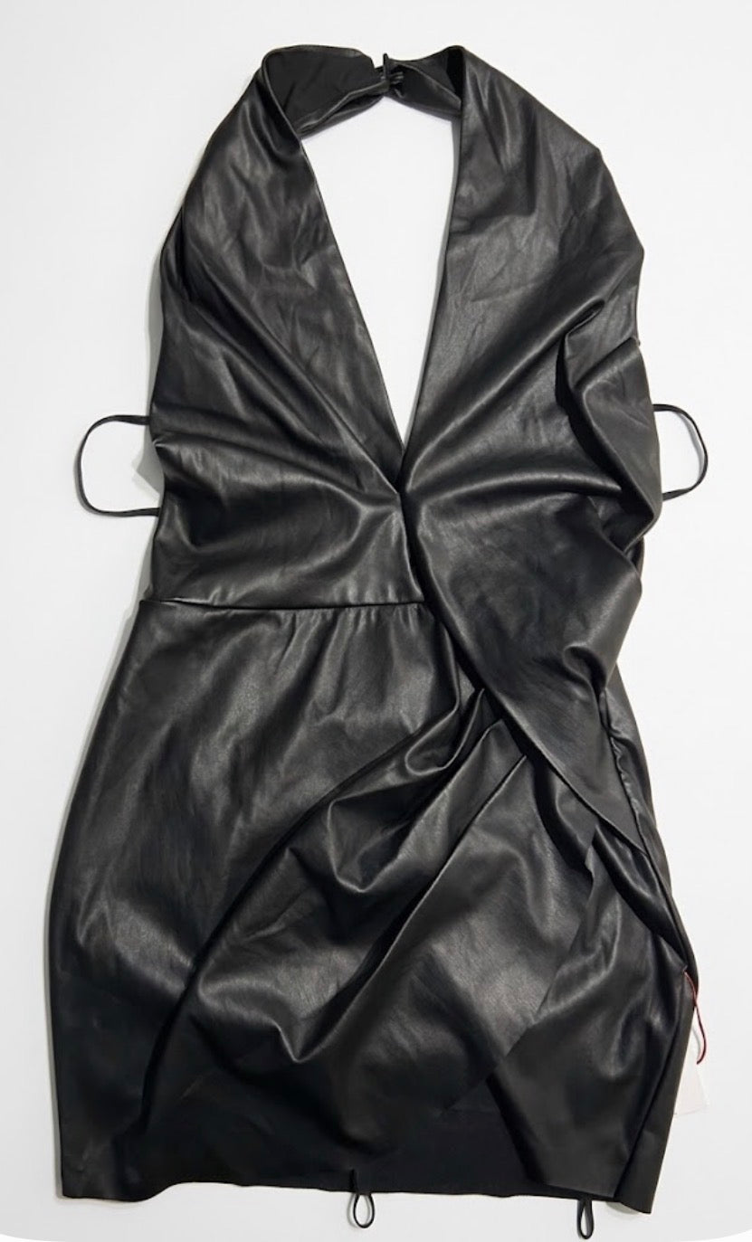 Sexy Little Black Dress- looks like leather