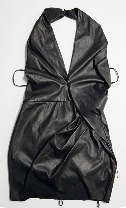 Sexy Little Black Dress- looks like leather