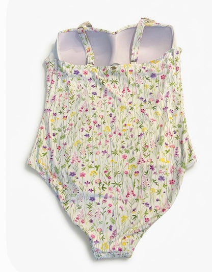 3 X Plus size Betsey Johnson Women’s Floral One-Piece swimsuit Cup Lined Built-In Bra
