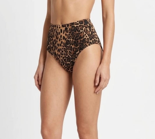 High-waisted Women's leopard Animal Print bikini bottom