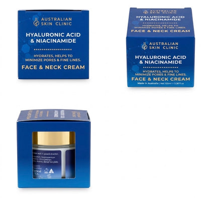 Australian Skin Clinic Hyaluronic Acid Niacinamide Face Neck Cream 100ml