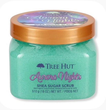 Tree Hut Aurora Nights Shea Sugar Body Scrub w/ Shea Butter & Willow Bark 18 oz