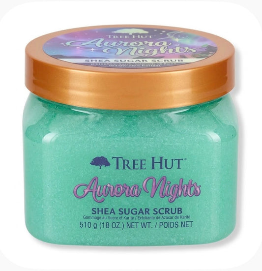 Tree Hut Aurora Nights Shea Sugar Body Scrub w/ Shea Butter & Willow Bark 18 oz