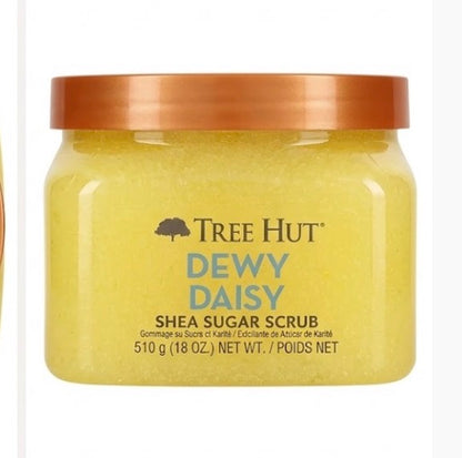 Tree Hut Dewy Daisy Shea Sugar Body Scrub w/ Calendula & Chamomile 18 oz