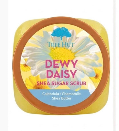 Tree Hut Dewy Daisy Shea Sugar Body Scrub w/ Calendula & Chamomile 18 oz